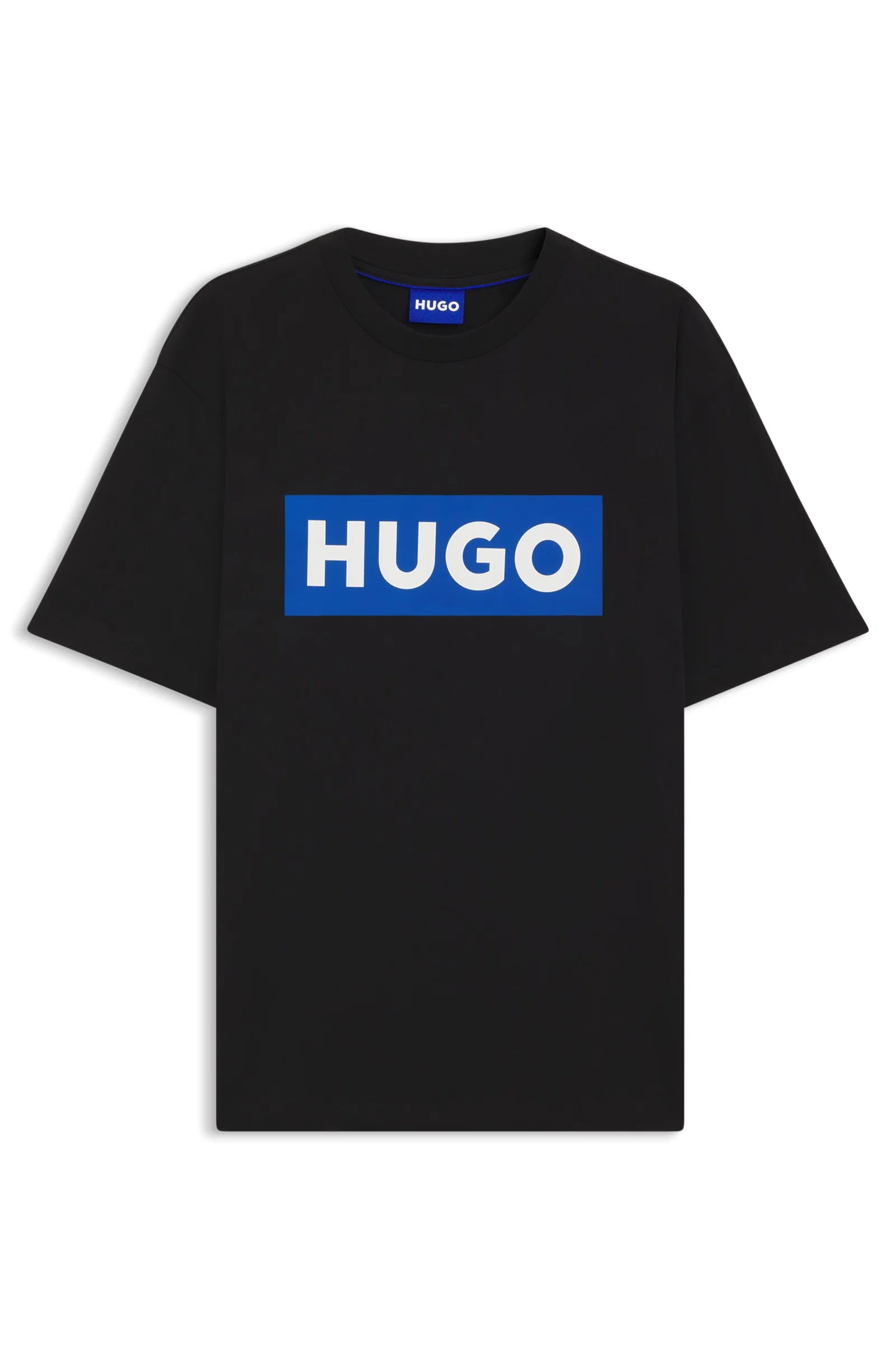 Camiseta De Algodão Jersey Com Logo Azul