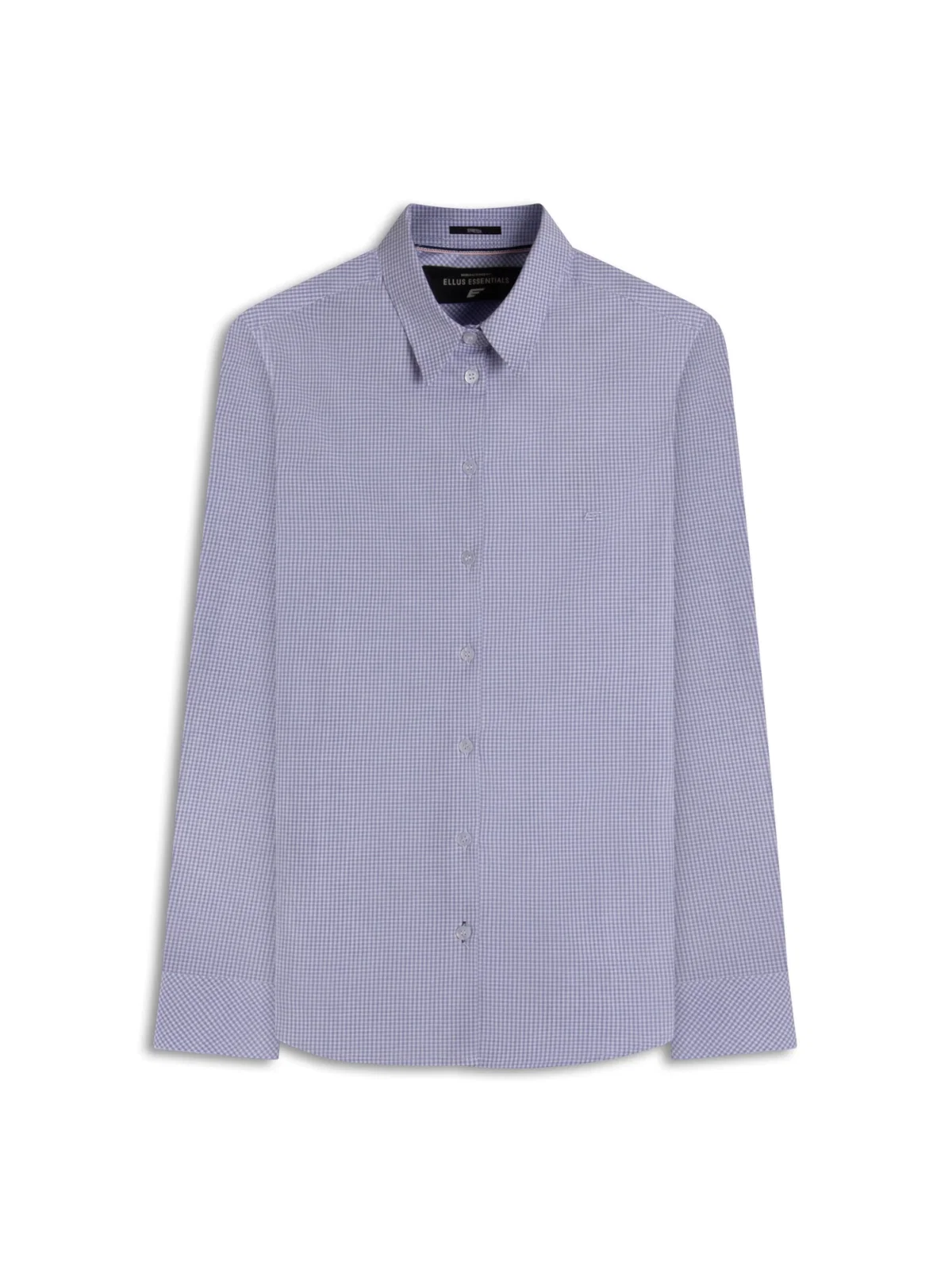 Camisa Tricoline Ly Monza Classic Xangai Fusion Azul Claro Mescla — imagem 1