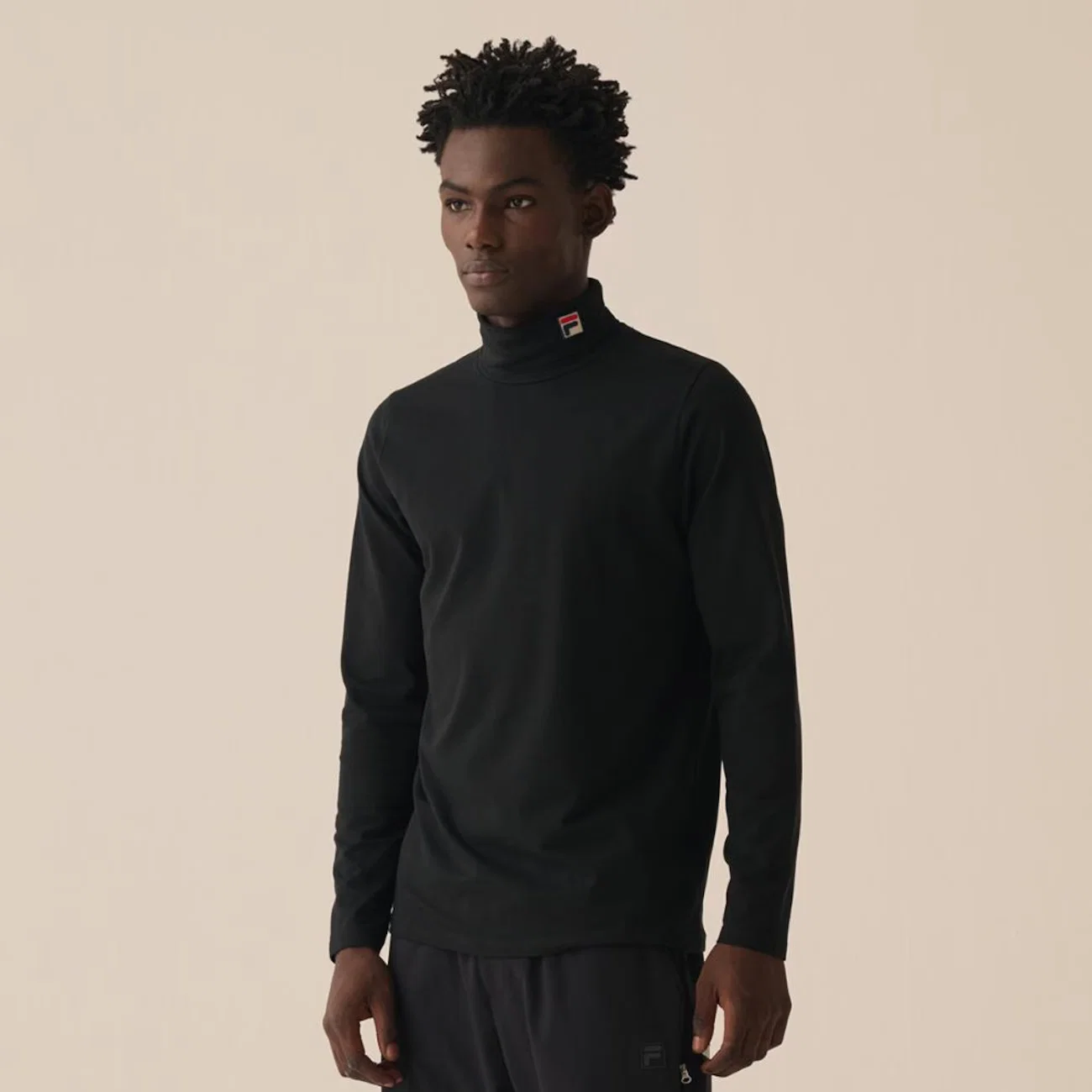 Blusa Manga Longa Fila 19th Roll Neck Masculina