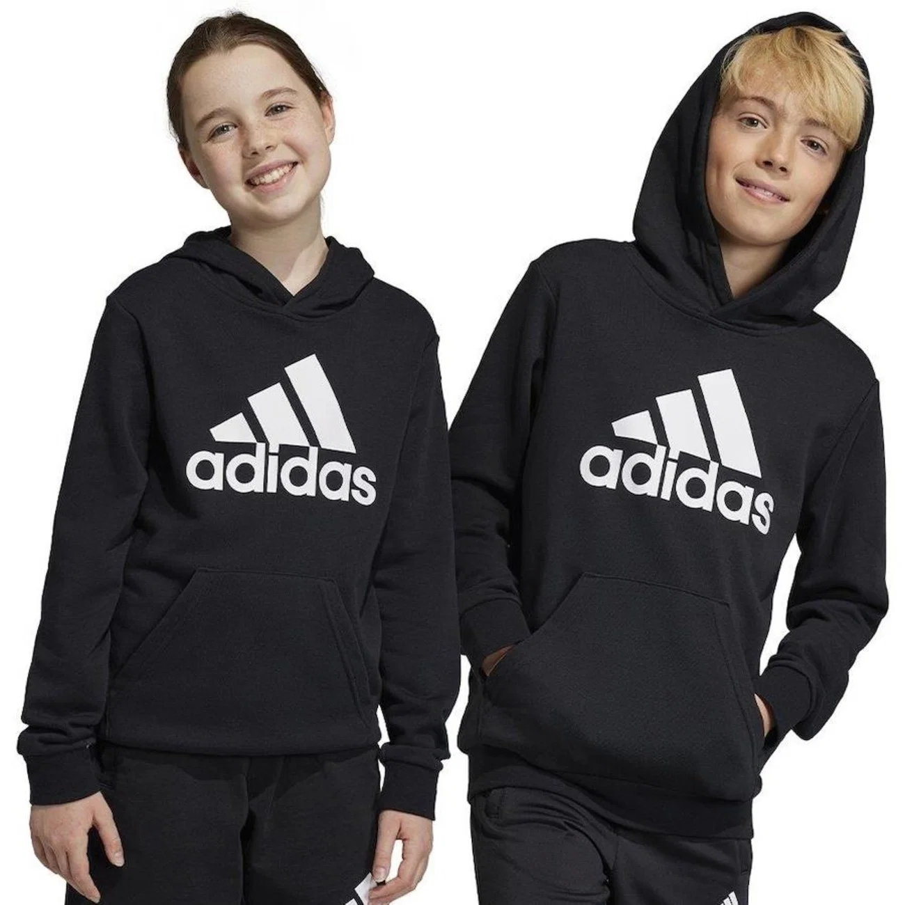 Blusão de Moletom com Capuz Adidas Big Logo Essentials - Infantil