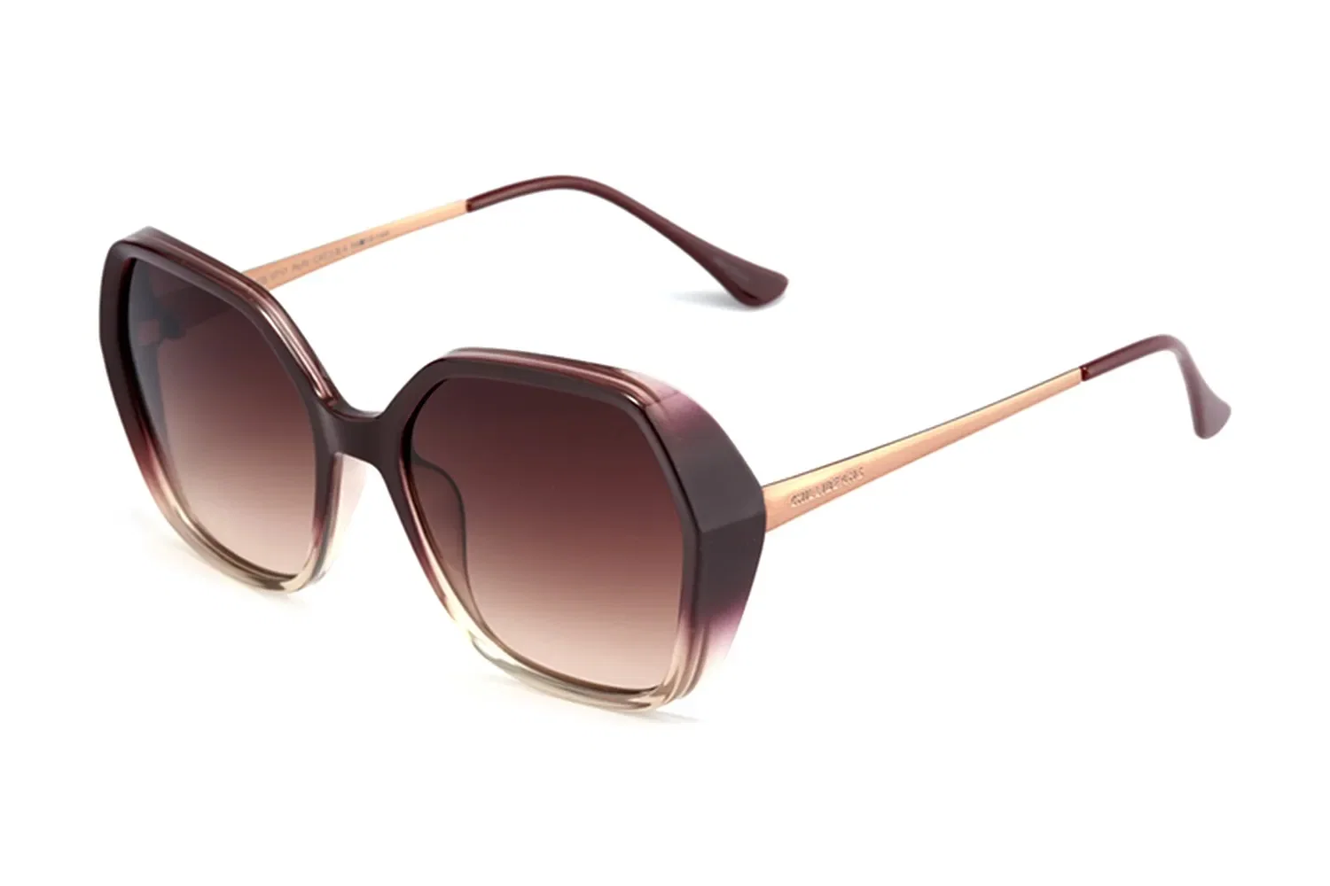 Óculos de Sol Feminino Chilli Beans Quadrado Cristal Fosco Vinho