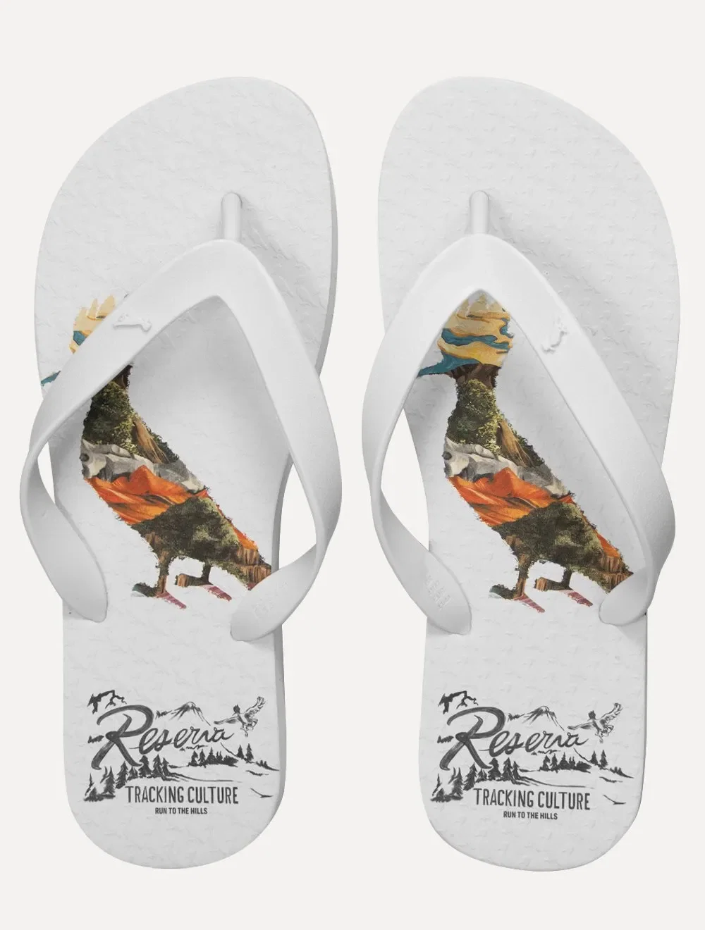 Chinelo Reserva Masculino Woodpecker Camp Branco