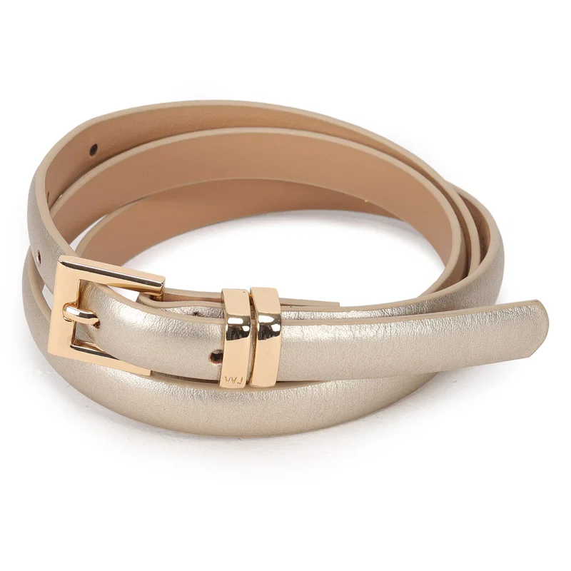 Cinto Feminino Fivela Quadrada E Passante Personalizado 1,5cm