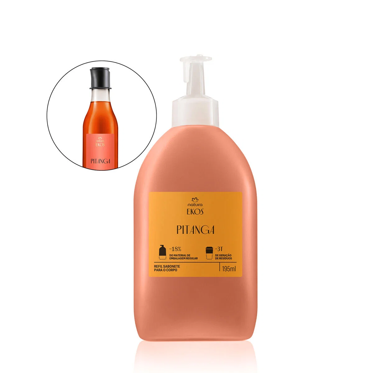 Refil Sabonete Líquido para Corpo Ekos Pitanga 195ml