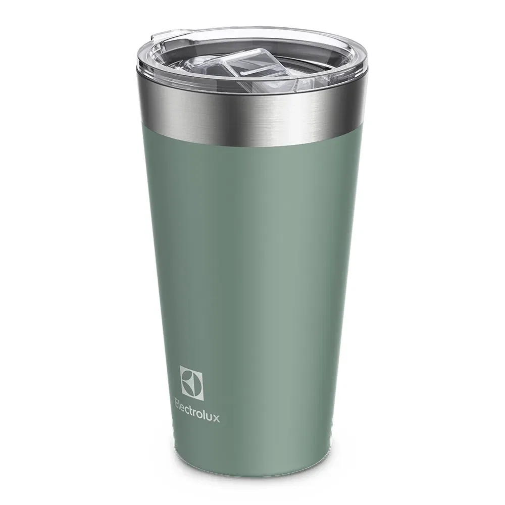 Copo Térmico Electrolux 560ml Verde Sense com Tampa Hermetica — imagem 1
