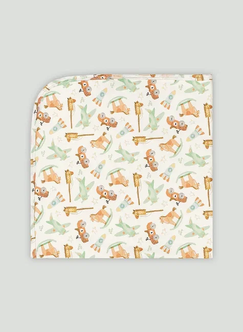 Manta Comfy Unissex para Bebê em Suedine Premium (Off White) Up Baby
