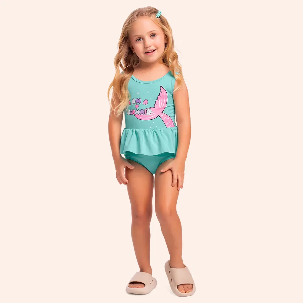 Maiô com forro em Cotton poliéster mermaid — imagem 1