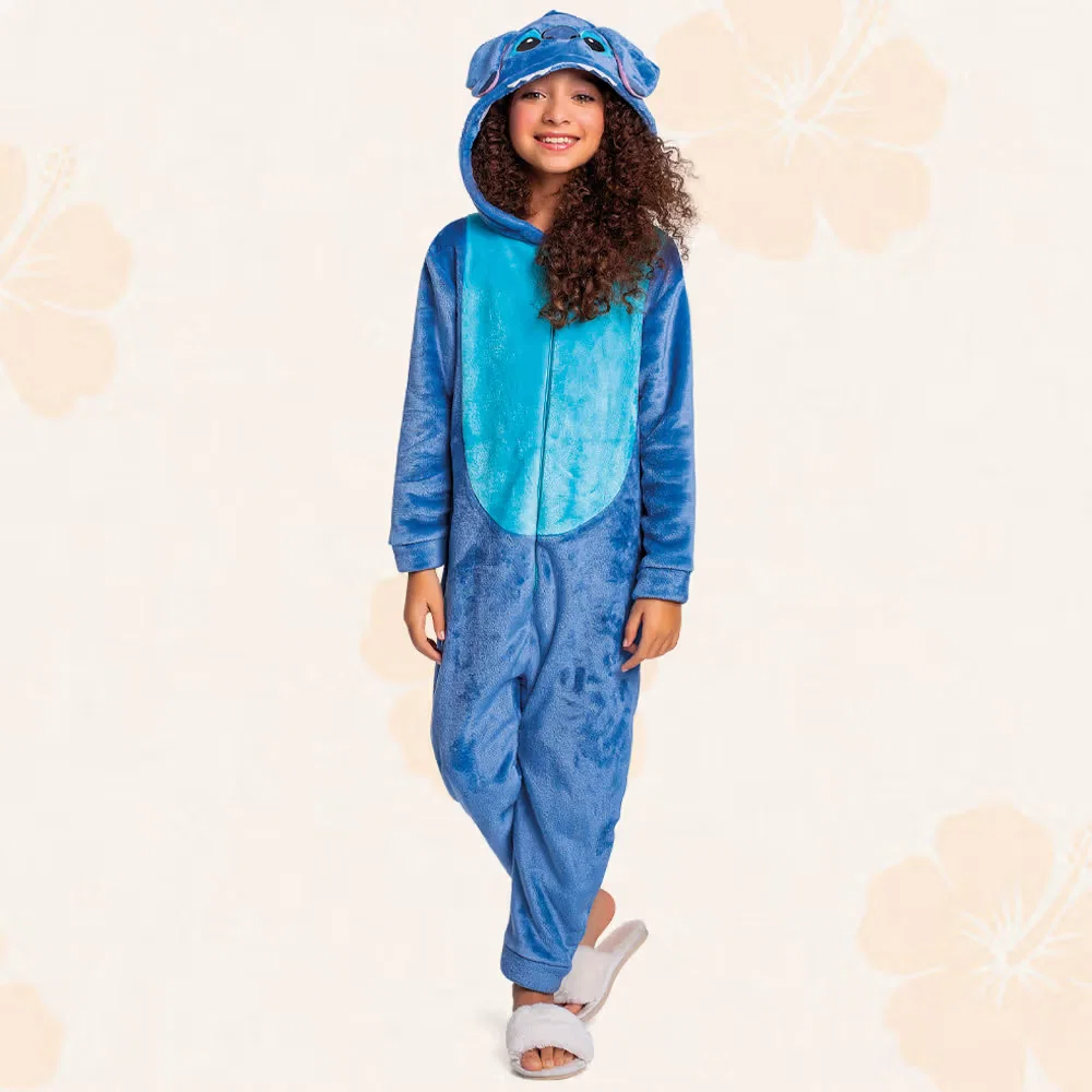Kigurumi Lilo & Stitch em fleece