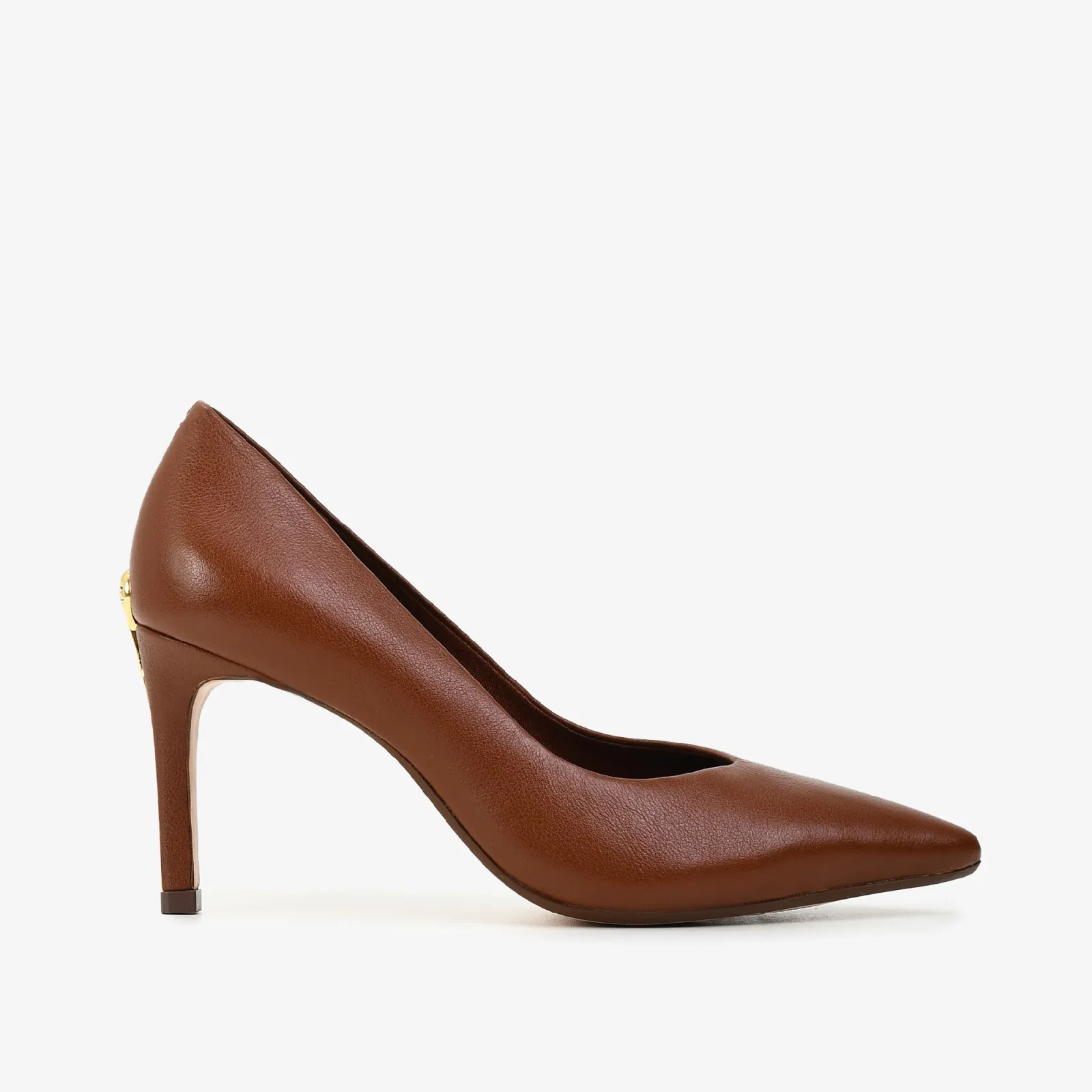 Scarpin Marrom Tabaco Couro