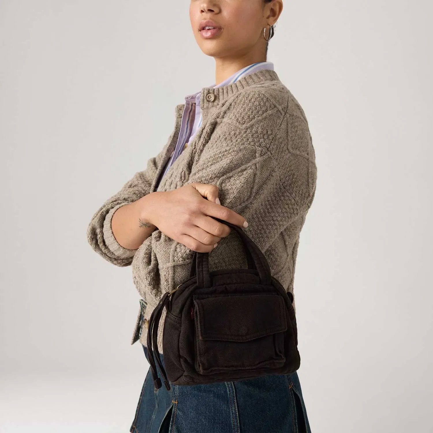 Bolsa Levi's® Small Blake Marrom Escuro