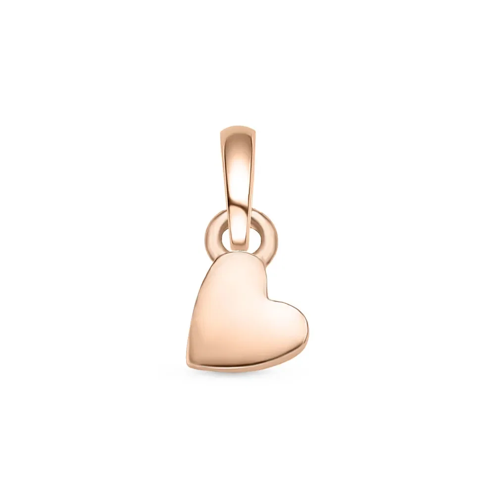Pingente Life Mini Me Coração II em Liga Rosé com Banho de Ouro Rosé 18k — imagem 1