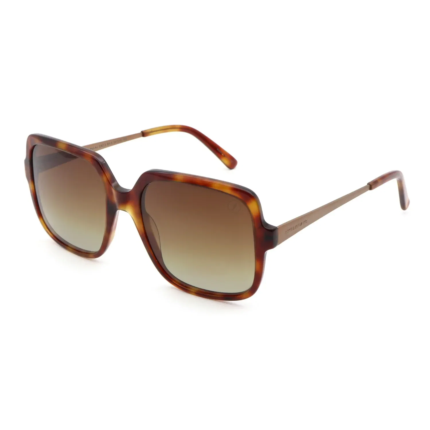 Óculos de Sol Feminino Chilli Beans Polarizado Quadrado Degrade Marrom — imagem 1