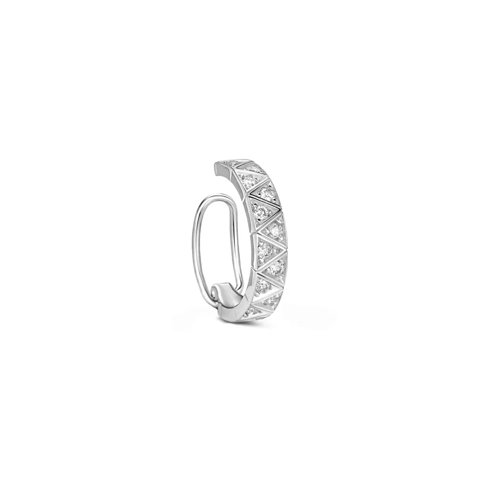 Piercing Icona em Ouro Branco 18k com Diamantes
