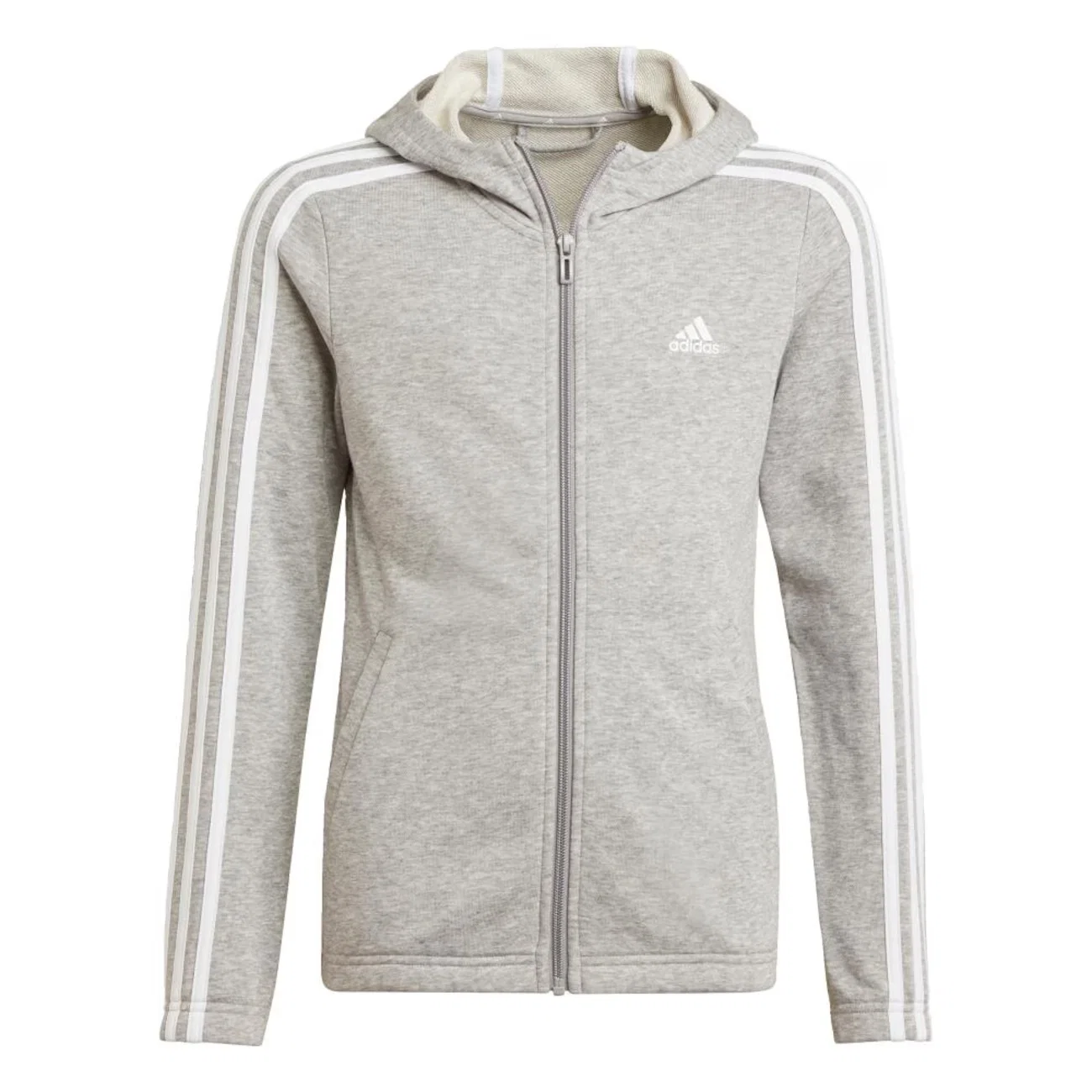 Blusão de Moletom com Capuz Essentials 3 Stripes - Infantil