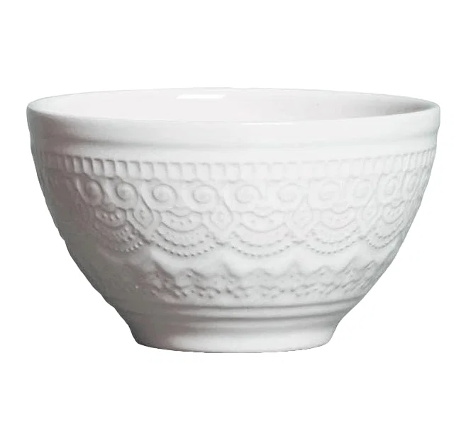 Bowl em Cerâmica Agra 13,5cm Porto Brasil Branco