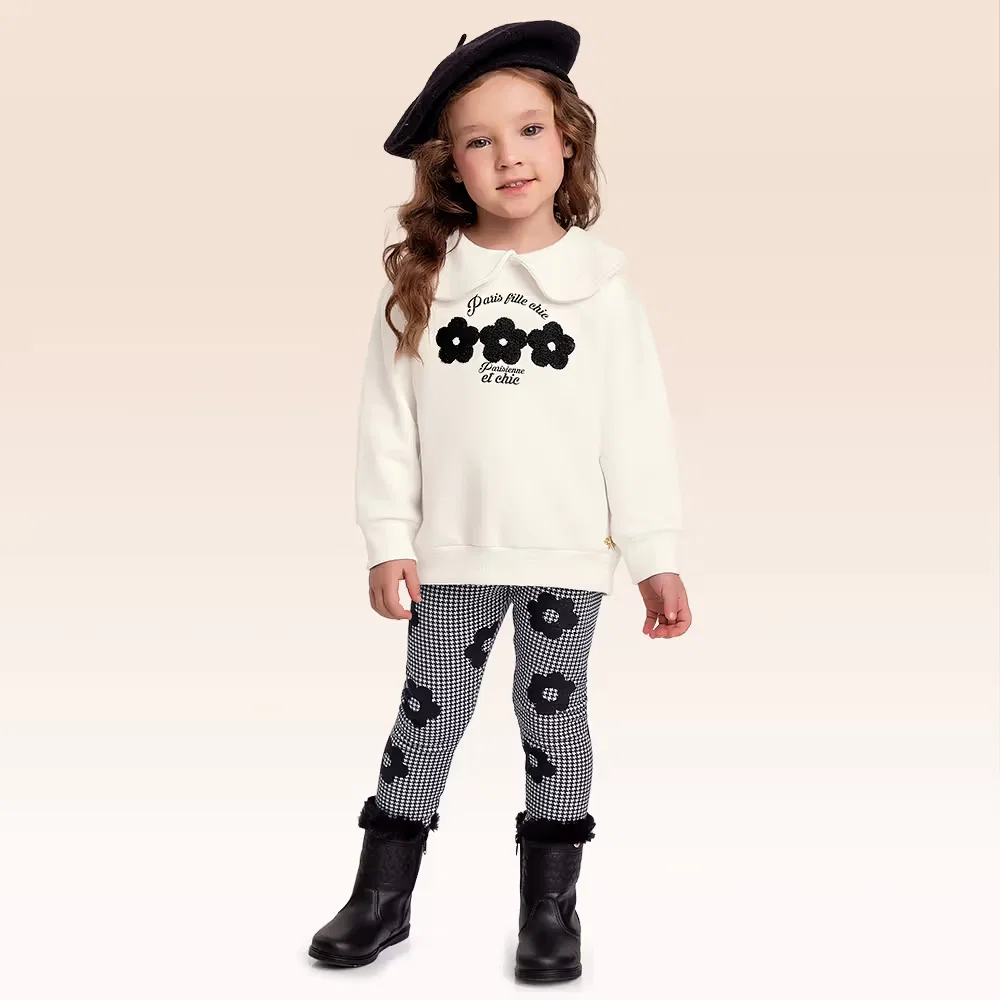 Conjunto blusão em moletom e legging em molecotton