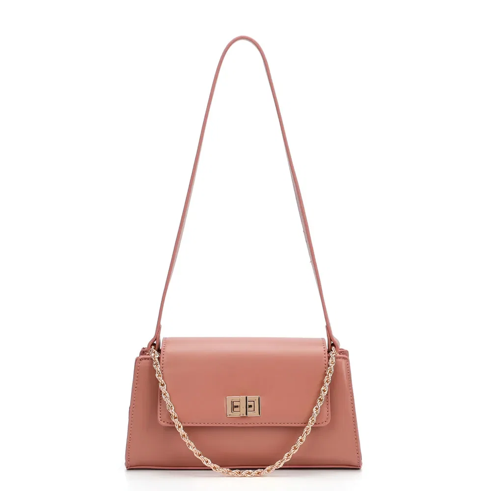 Clutch Estruturada Corrente Nude — imagem 1