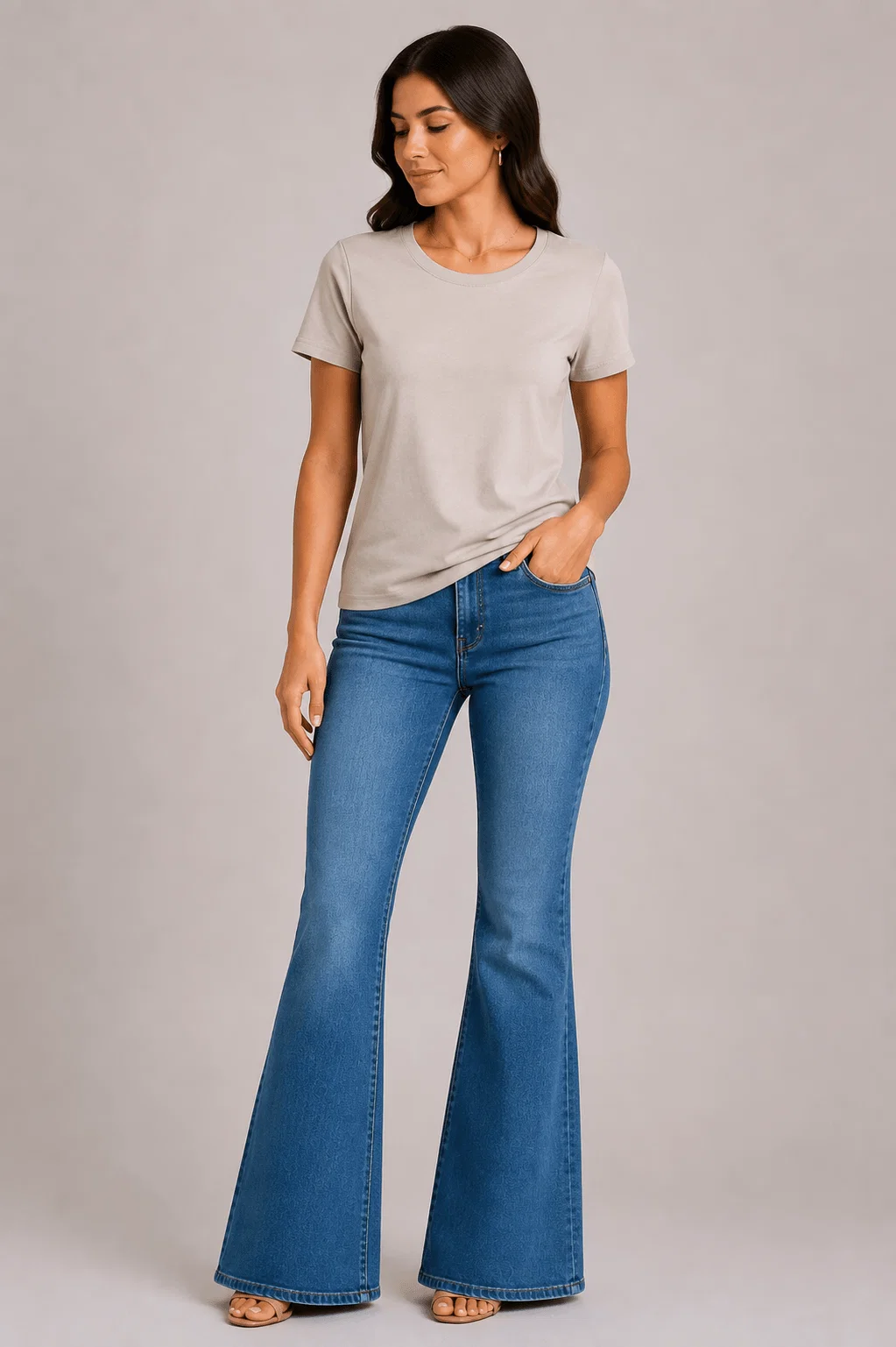 Blusa Básica Algodão Peruano - Caqui