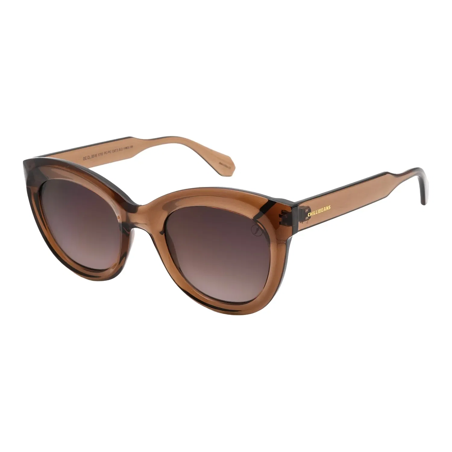 Óculos de Sol Feminino Chilli Beans Casual Degradê Marrom — imagem 1