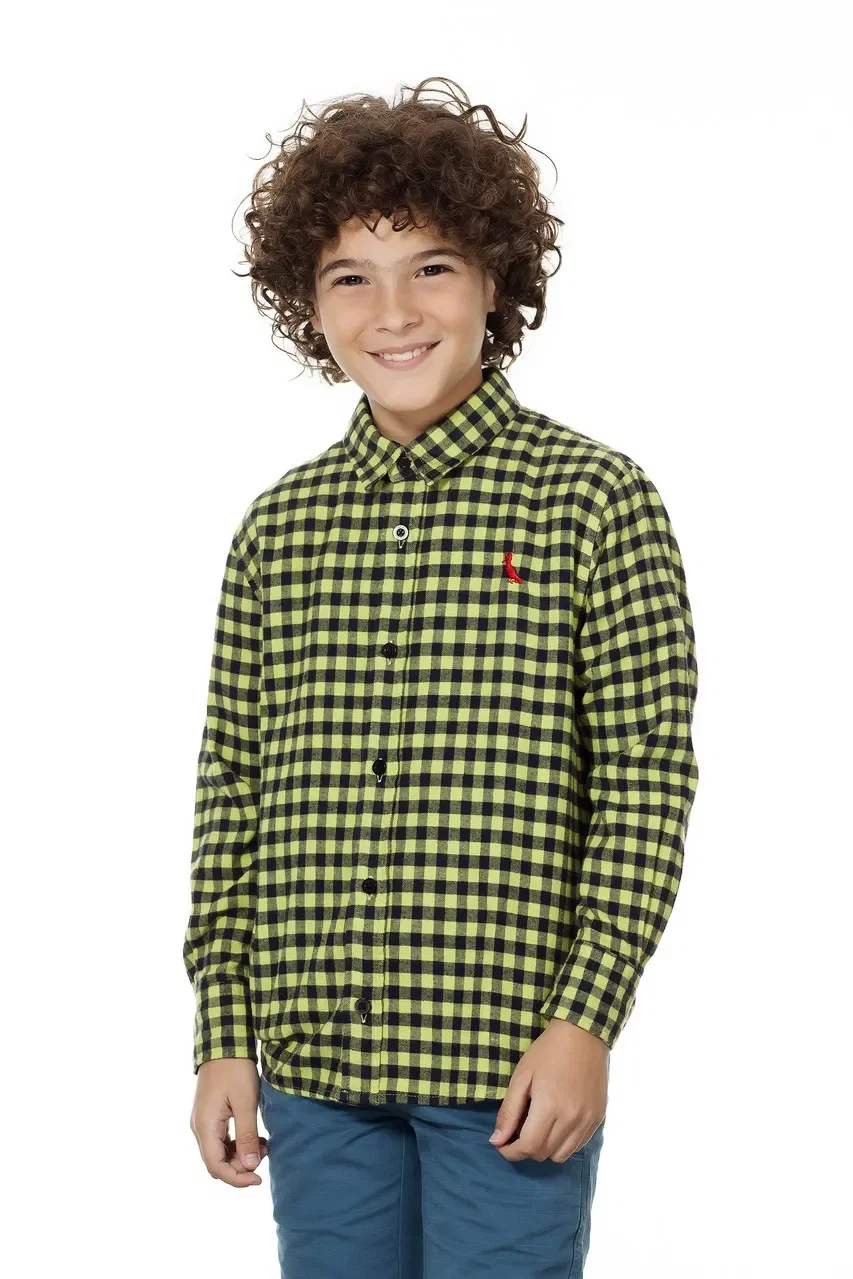 Camisa Mini Regular Vichy Flanelado — imagem 1
