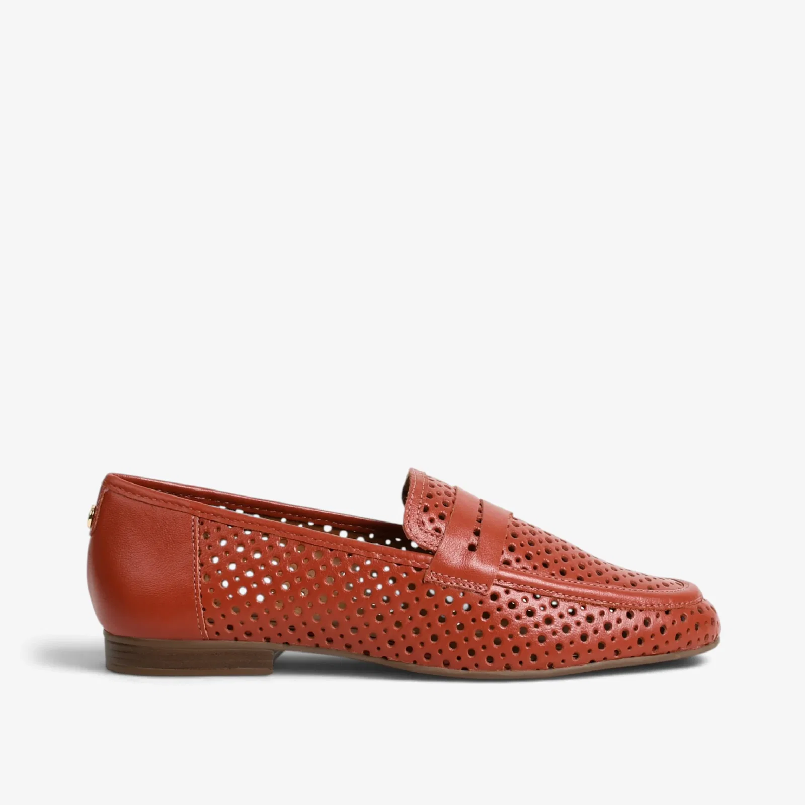 Loafer Metal Caramelo Argila Couro