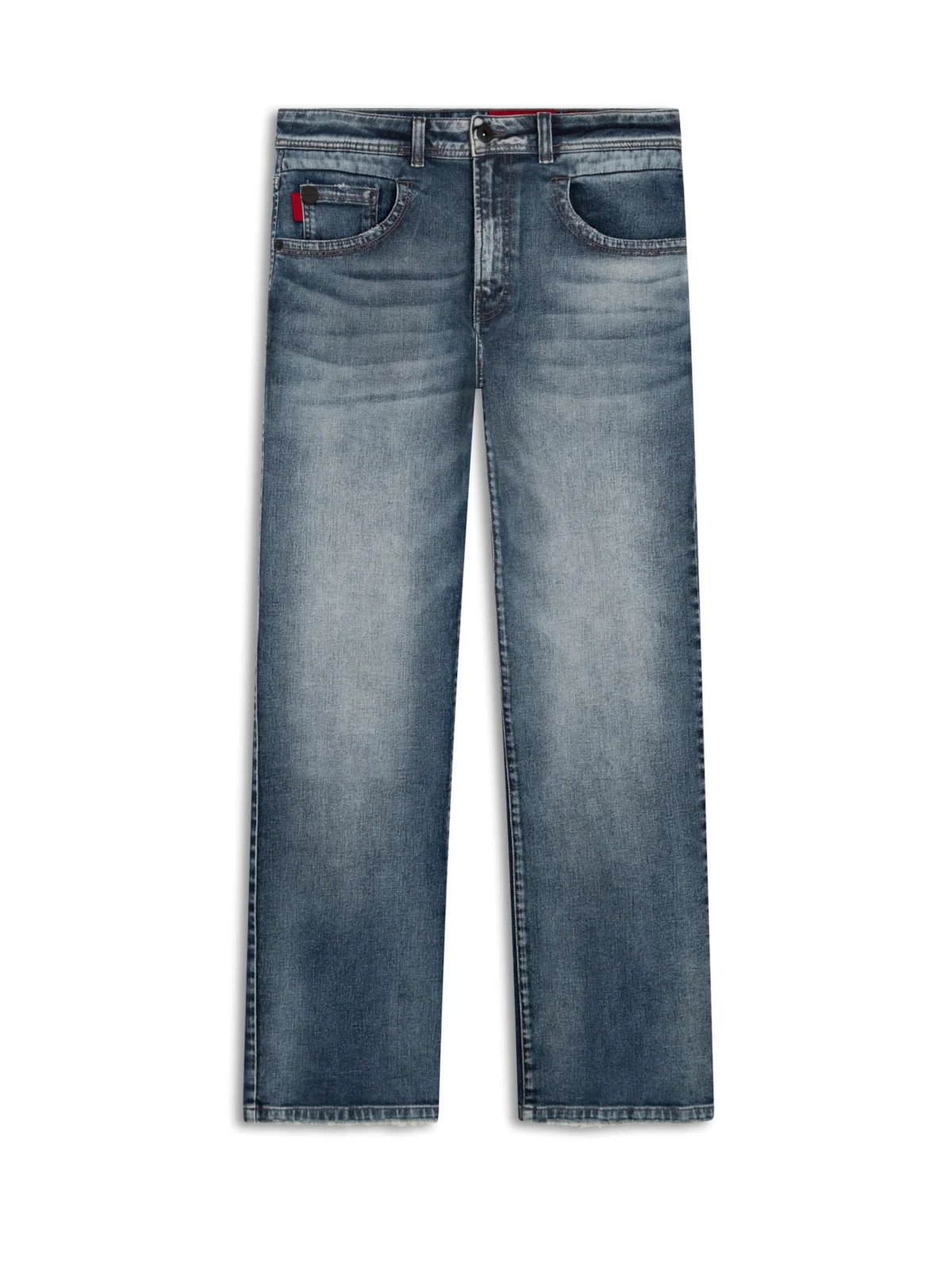 Calça Jeans High Comfort Stretch Dark Slouch 1718-Lav.Claro C/ Sky — imagem 1
