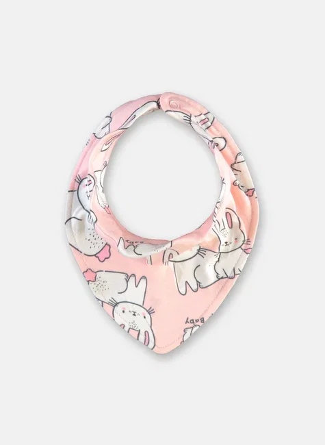 Babador Bandana Para Bebê Menina Em Suedine Multicolor Up Baby