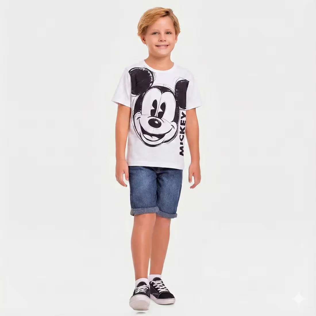 Camiseta manga curta infantil Mickey — imagem 1