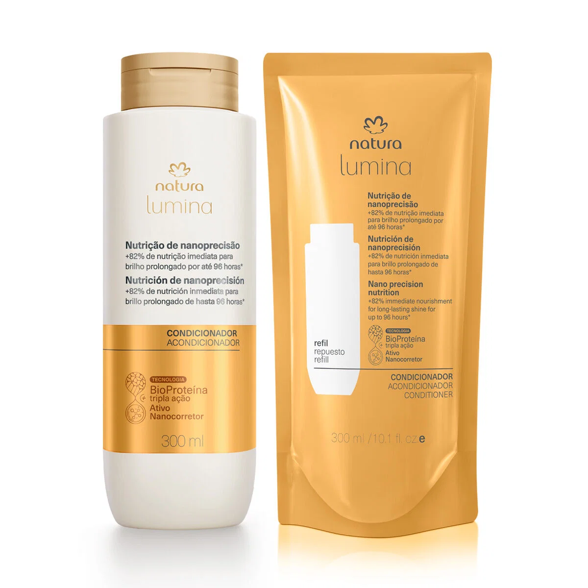 Kit Condicionador Lumina Nutrição de Nanoprecisão com Refil