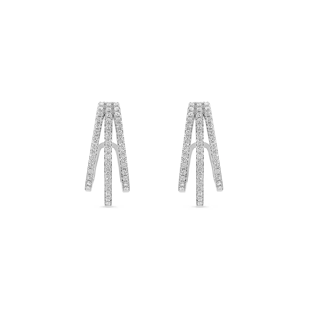Argola Life Maxi em Prata 925 com Pedras Incolores, 20,5mm — imagem 1