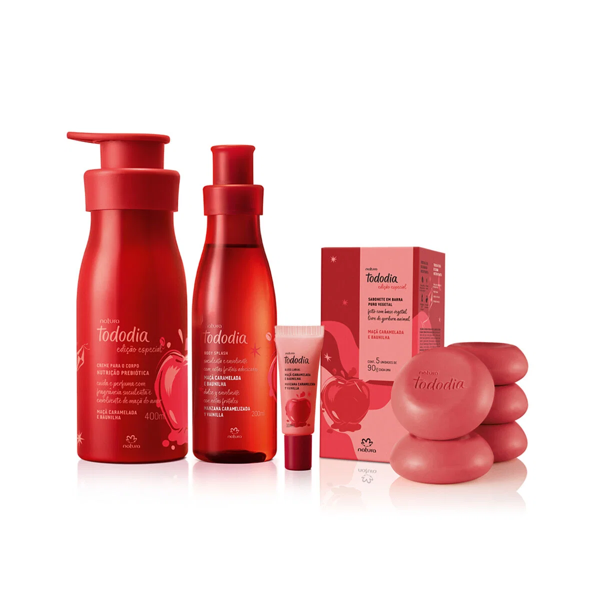Kit Tododia Maçã Caramelada e Baunilha (4 produtos)