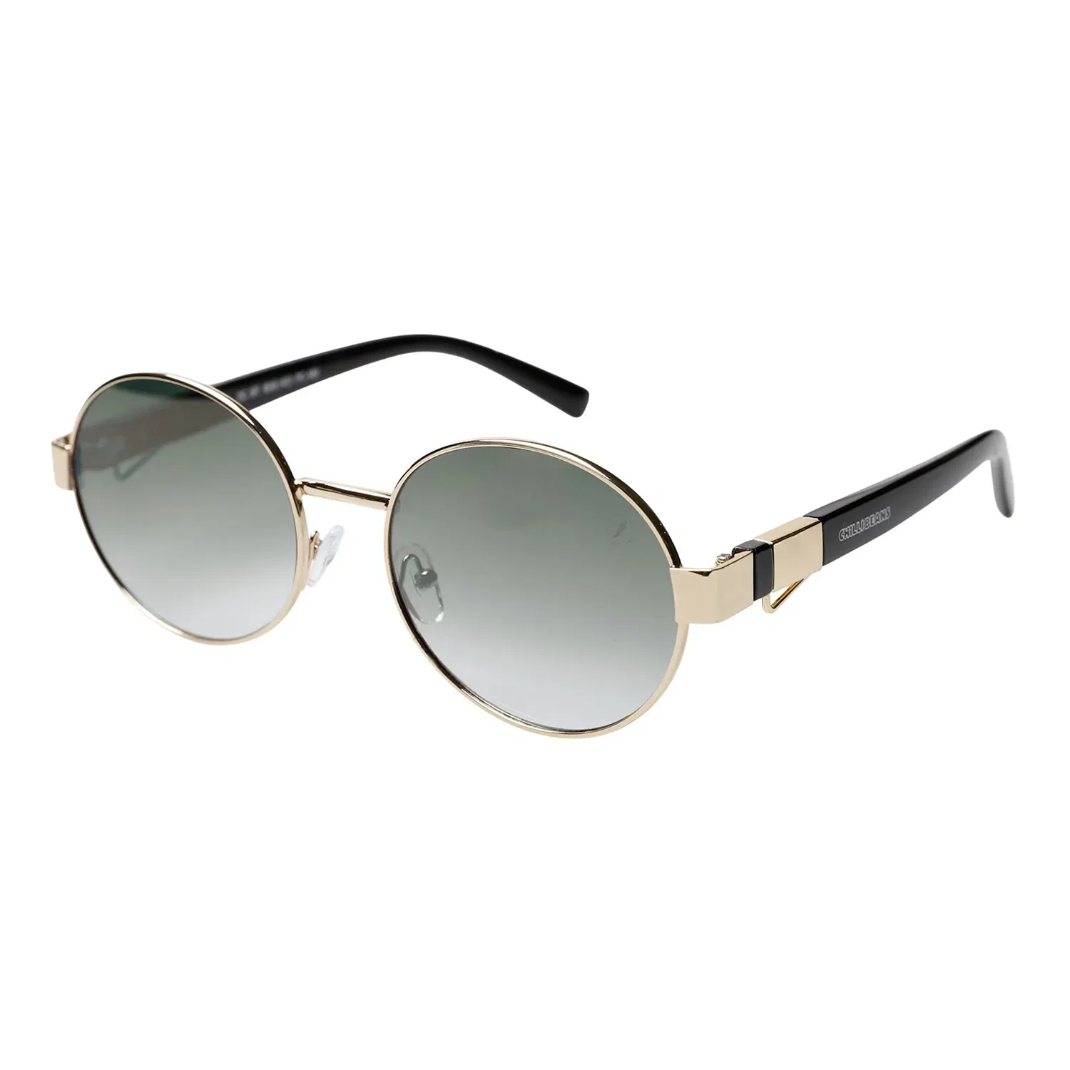 Óculos de Sol Feminino Chilli Beans Trend Metal Redondo Verde — imagem 1