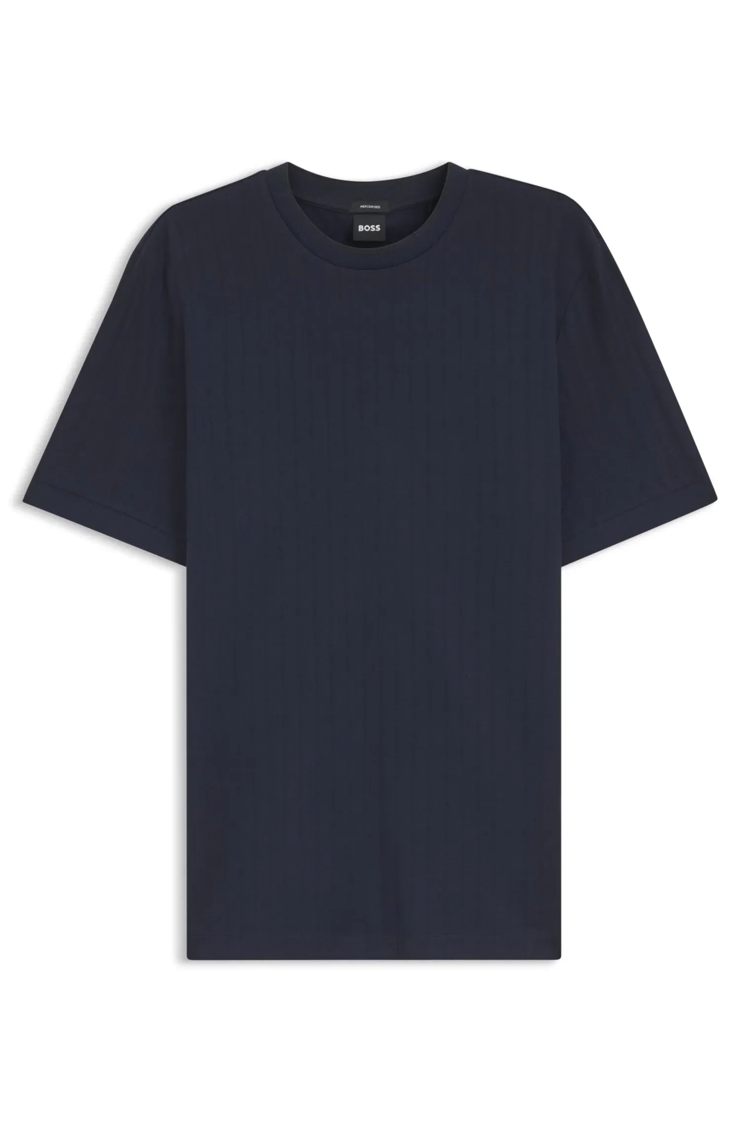 Camiseta Regular Fit Em Algodão Listrado