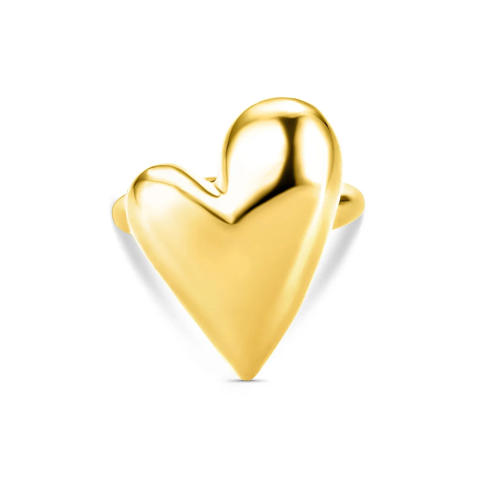 Anel Life Galaxy Coração em Prata 925 com Banho de Ouro Amarelo 18k
