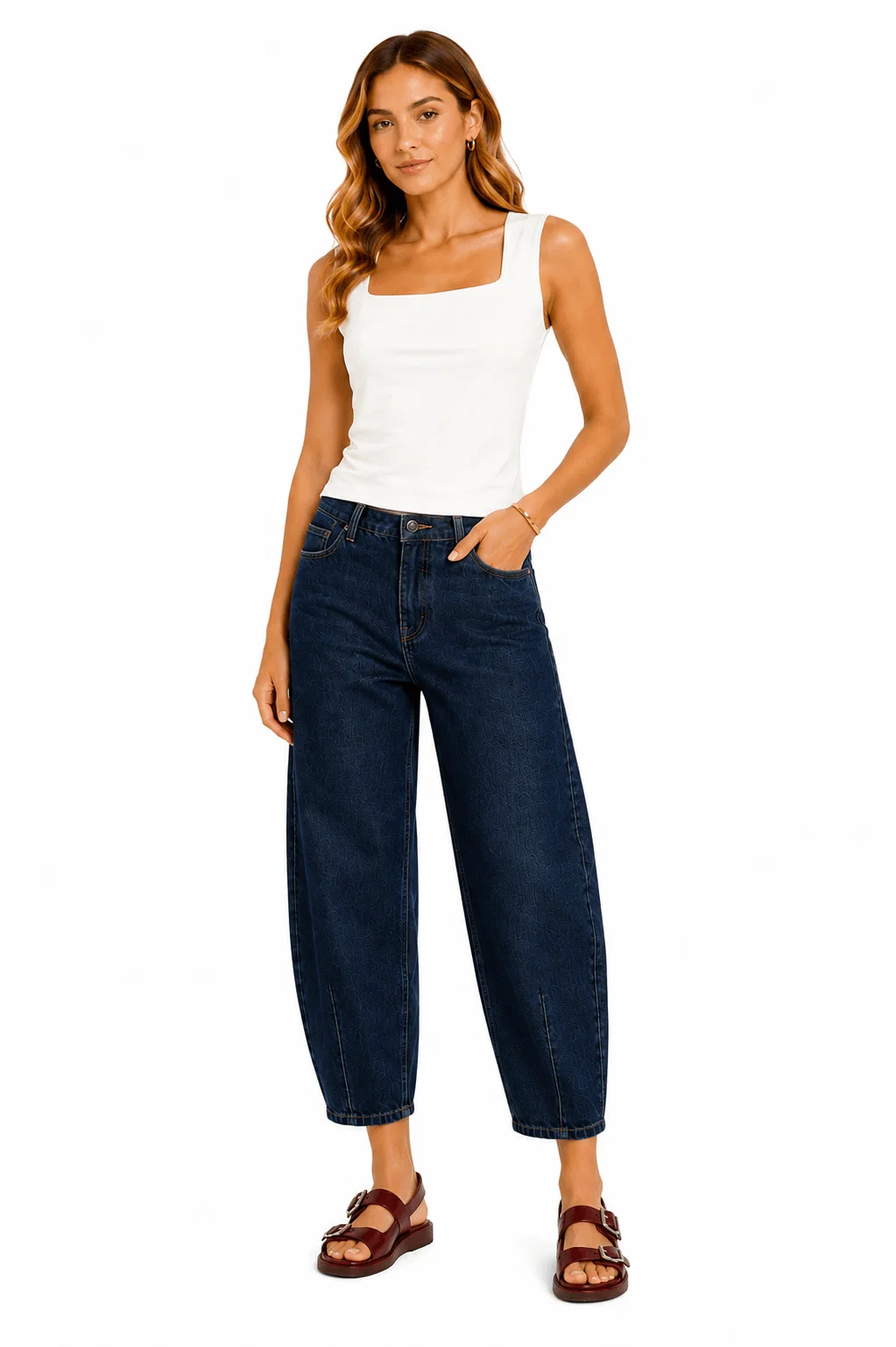 Top Poliamida Decote Costas - Branco