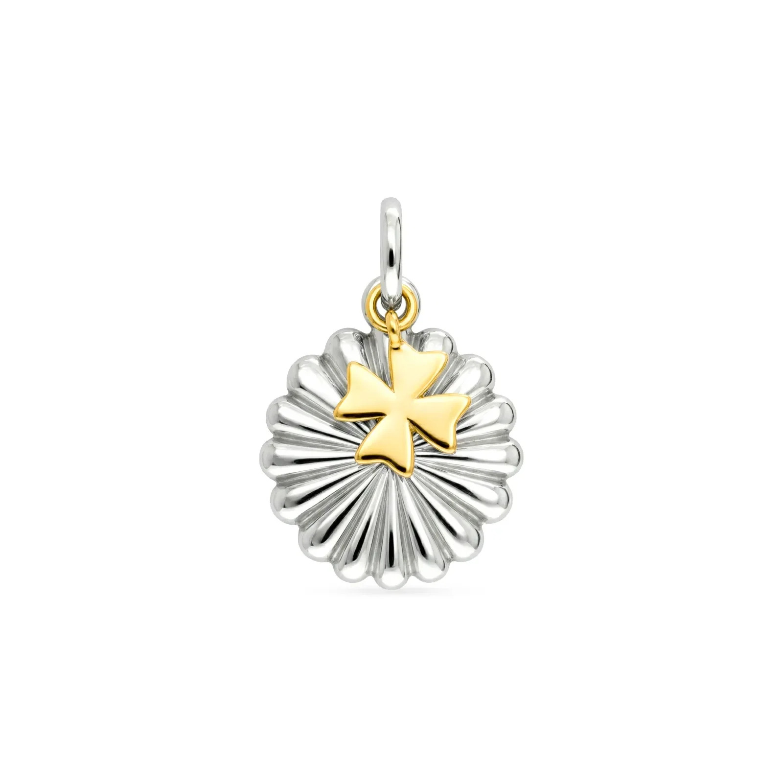 Pingente Life Religião IV Trevo em Prata 925 com Banho de Ouro Amarelo 18k — imagem 1