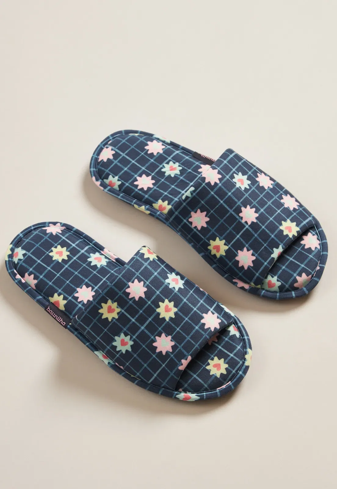 Pantufa Aberta De Viscose Digital Baunilha