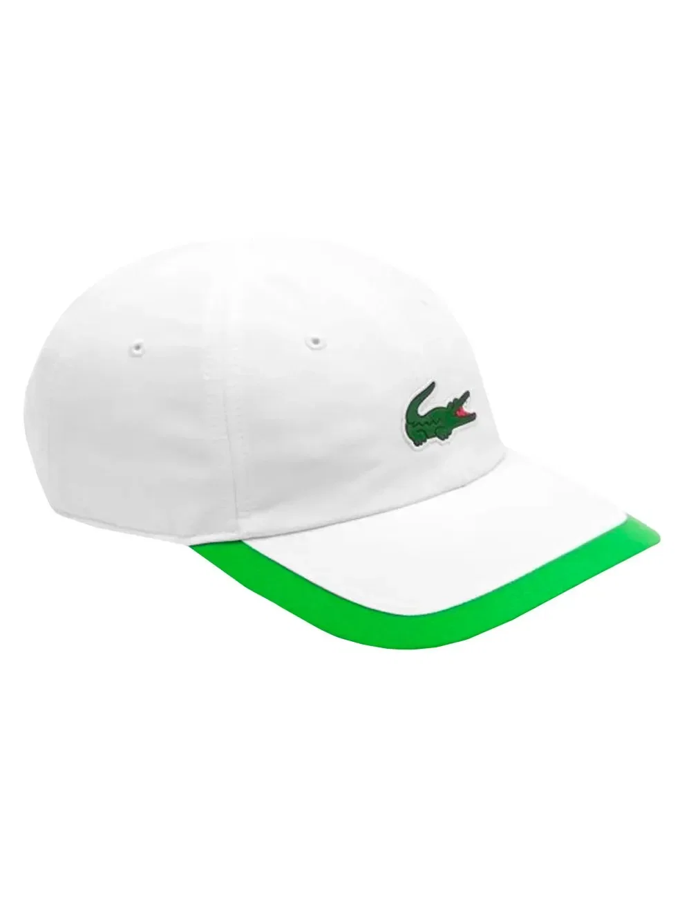 Boné Lacoste Sport Masculino Contrast Border Lightweight Green Branco