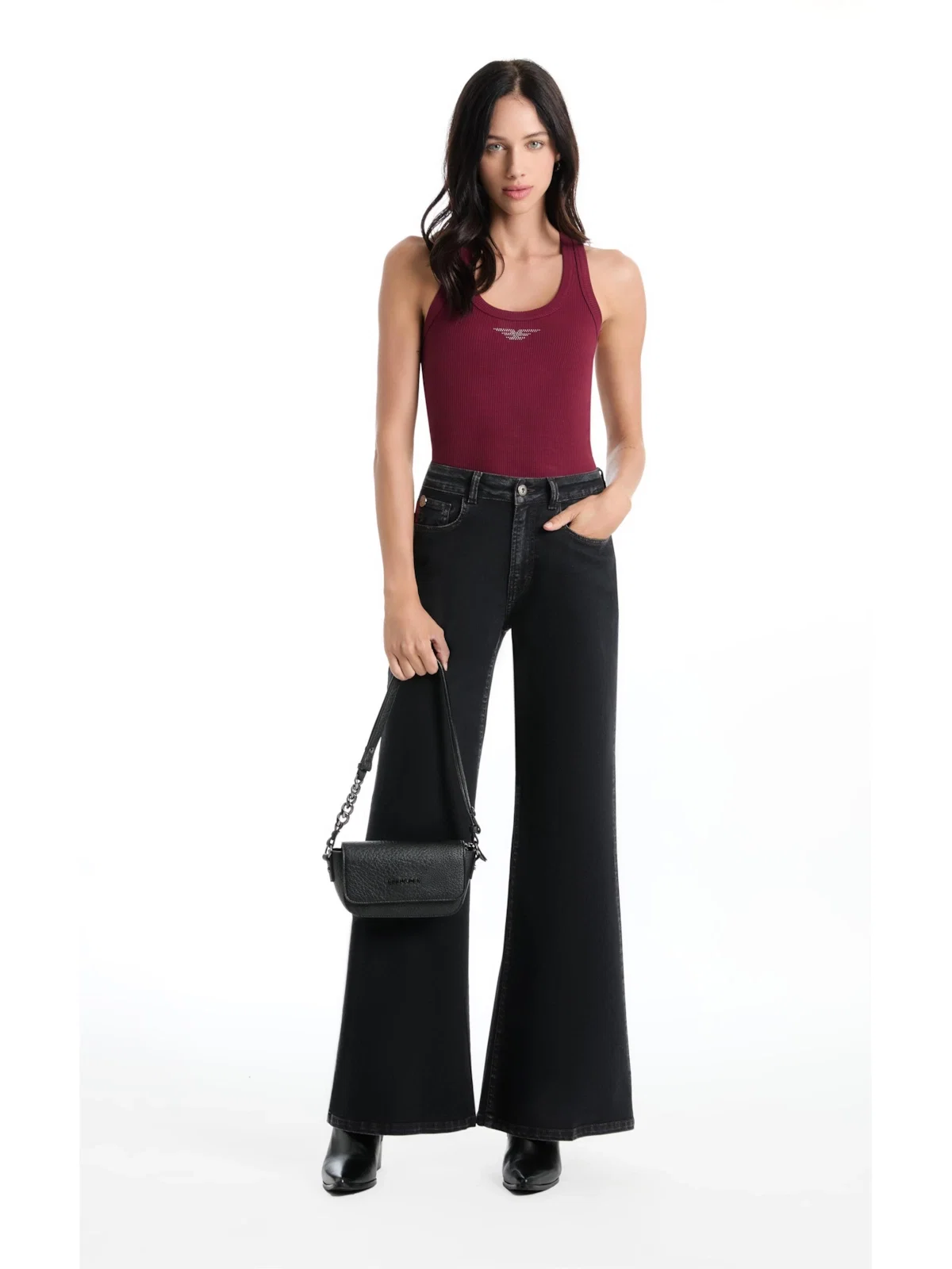 Calça Blend Black Gisele Patheph Lav.Black — imagem 1