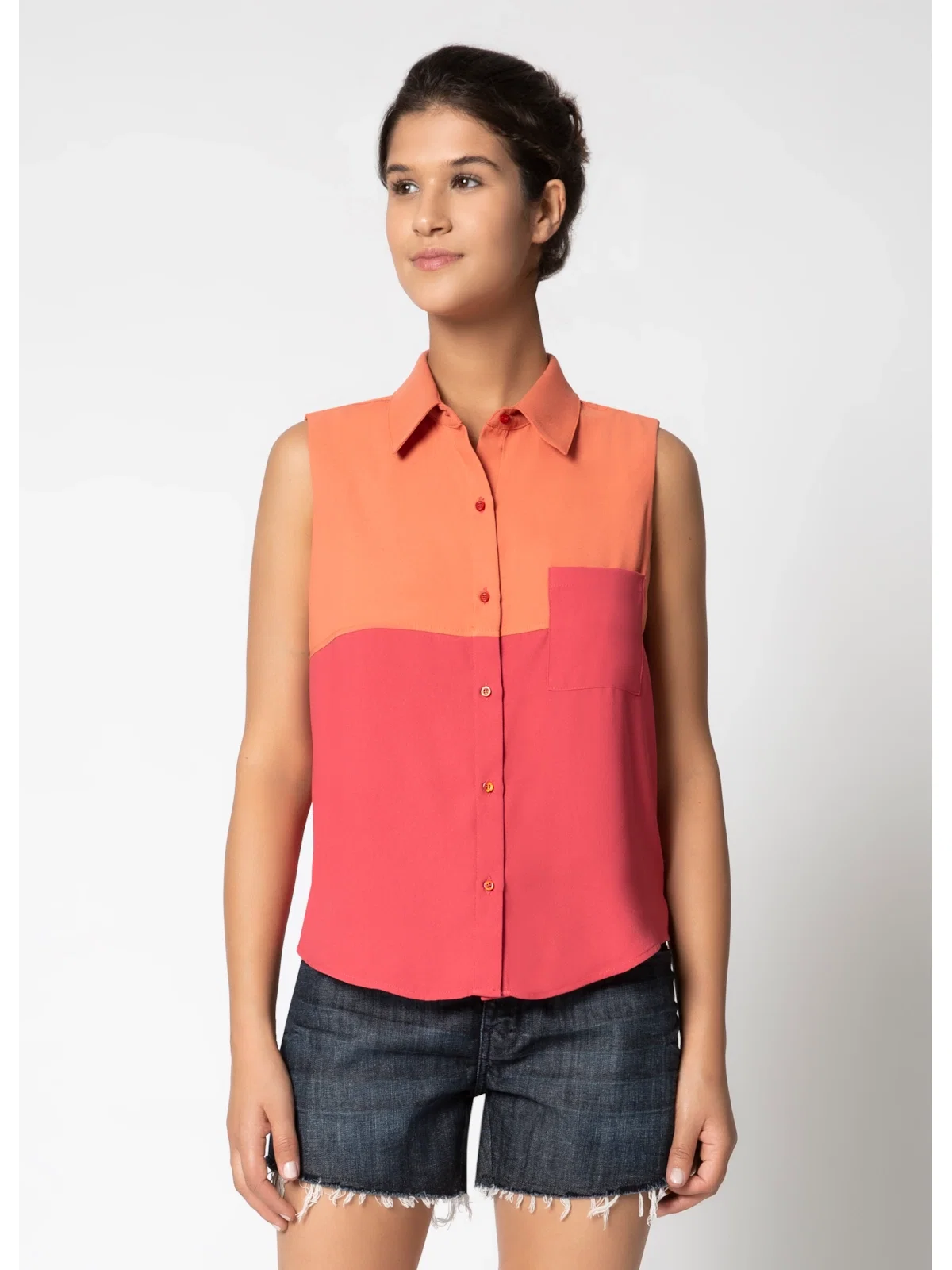 Camisa Regata Bicolor Pink