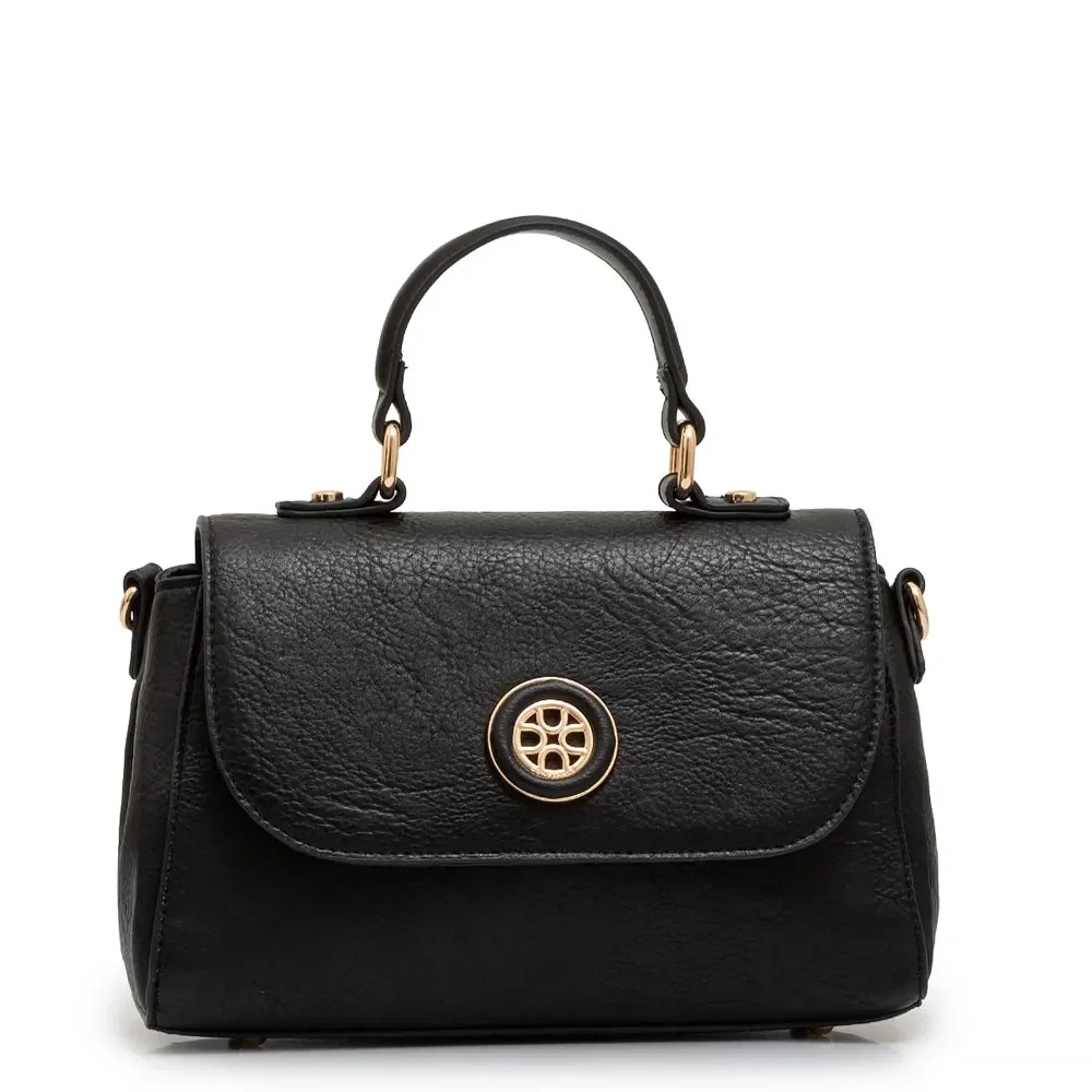 Bolsa Tiracolo Tampo Preto — imagem 1