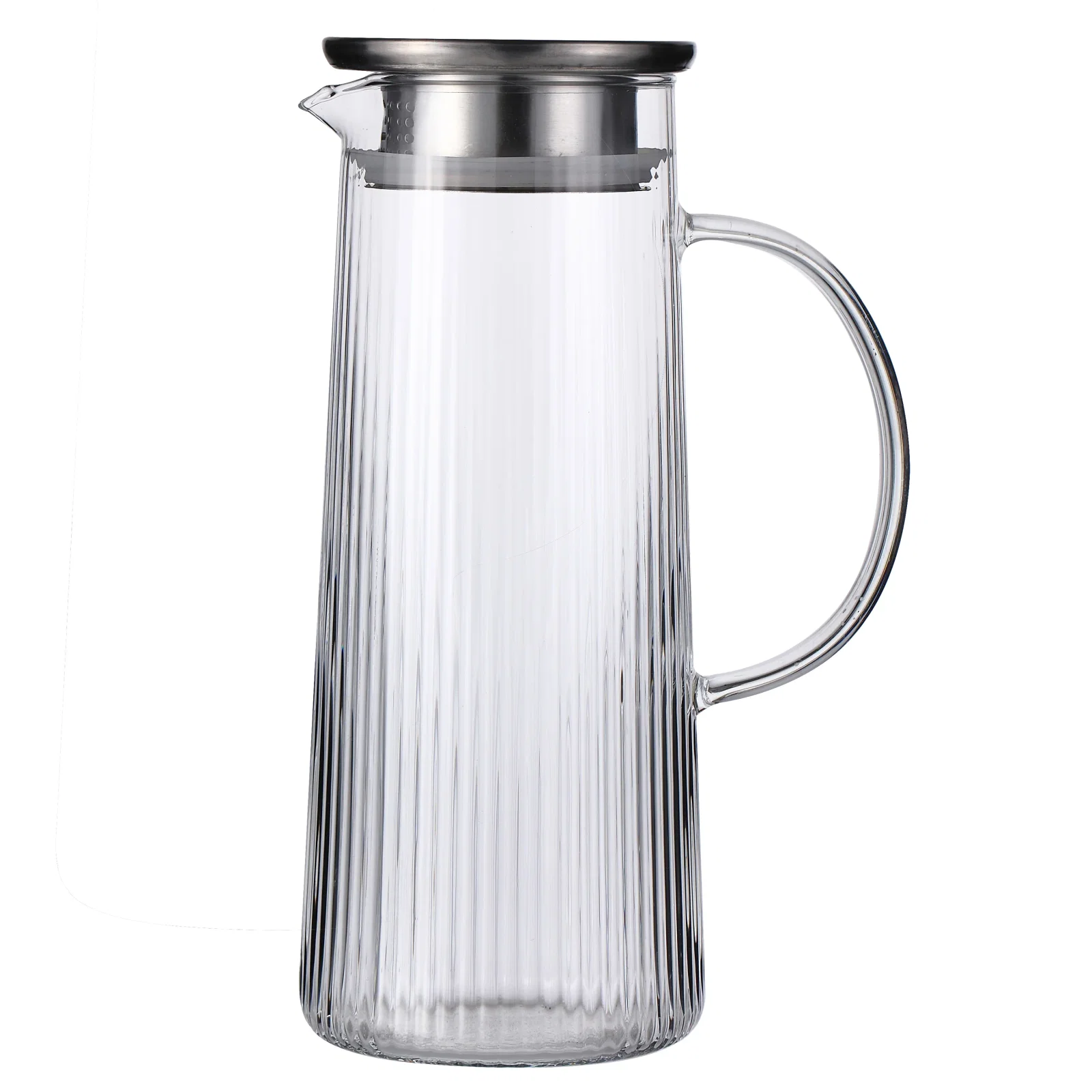 Jarra Vidro com Tampa em Inox Twinkle 1,4L Fracalanza