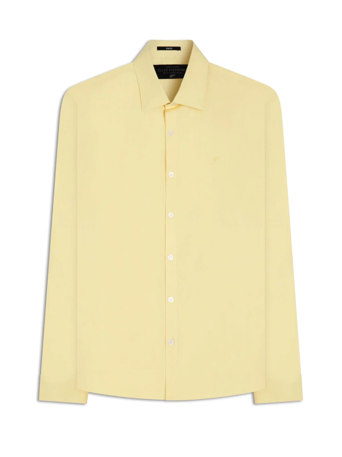 Camisa Tricoline Slim Italian Amarelo Claro — imagem 1