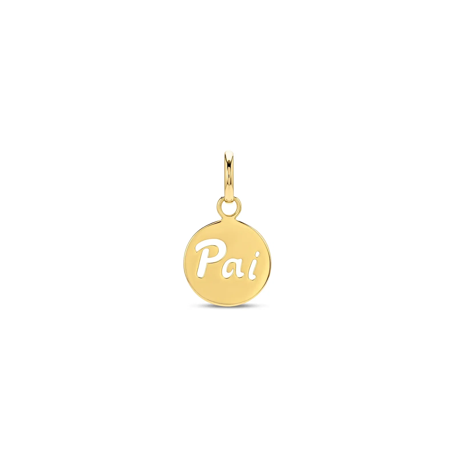 Pingente Medalha Pai em Ouro Amarelo 18K, 10 mm — imagem 1