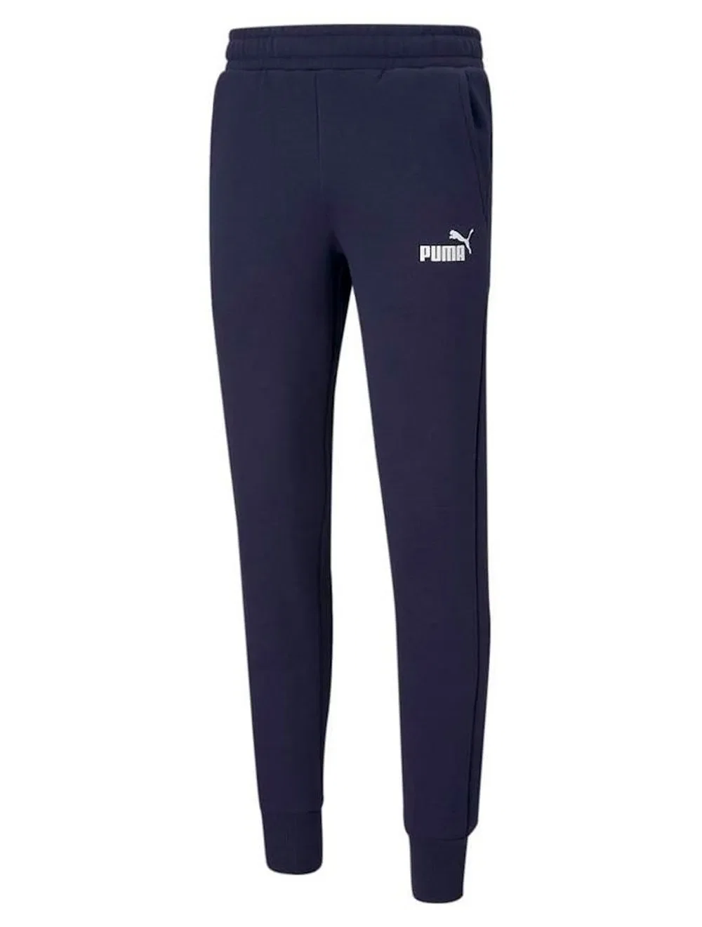 Calça Puma Moletom Masculina Slim Fit Essentials Azul Marinho — imagem 1