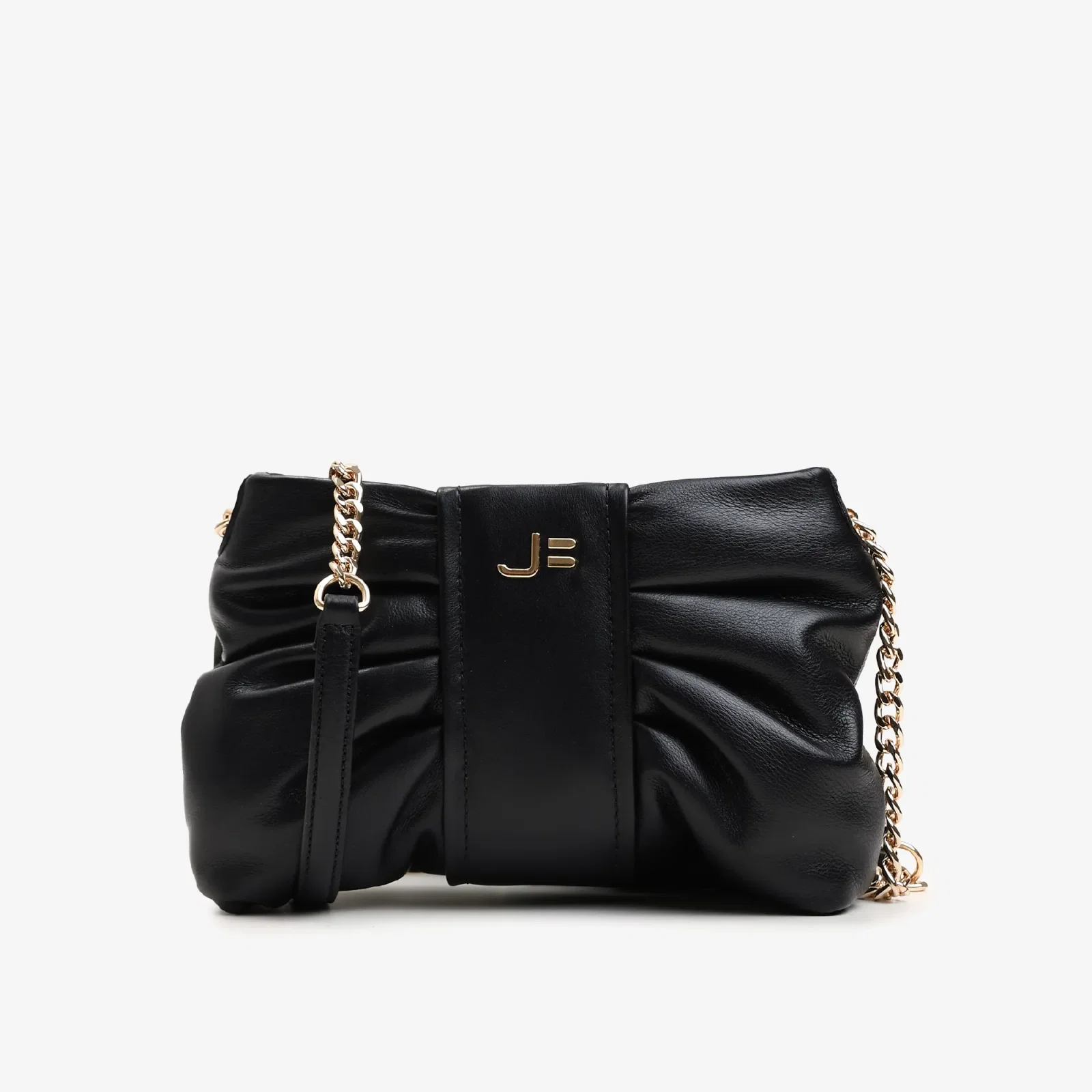 Bolsa Transversal Preto Couro