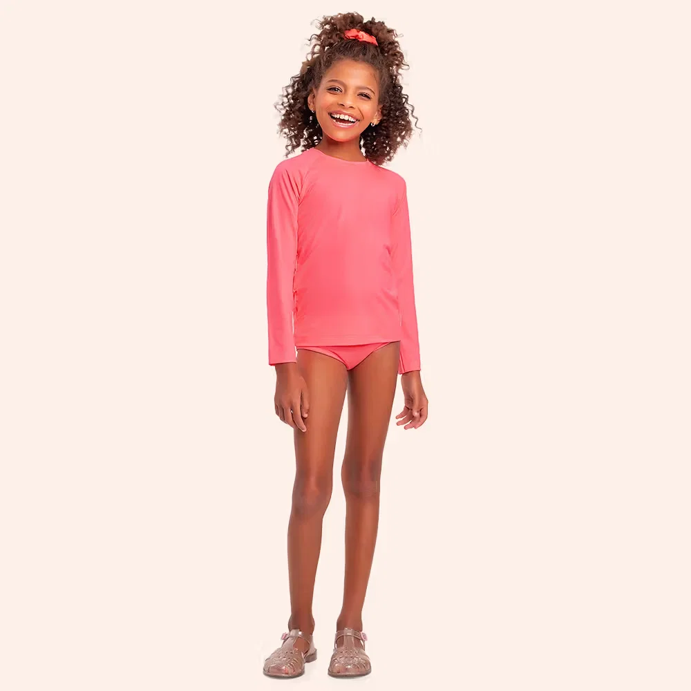 Conjunto moda praia blusa manga longa e calcinha — imagem 1