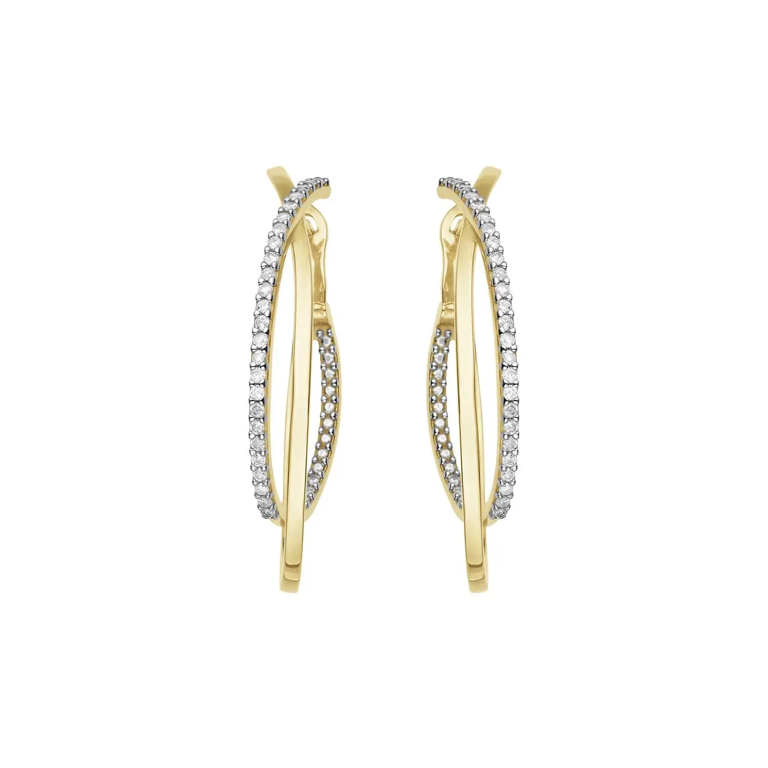 Brinco Estelar em Ouro Amarelo 18k com Diamantes — imagem 1