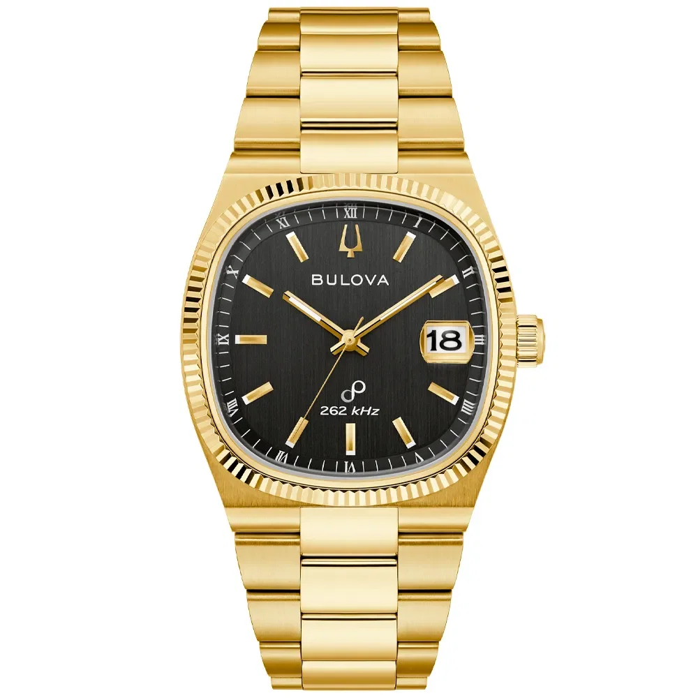 Relógio Bulova Super Seville Masculino em Aço Dourado 97B246N