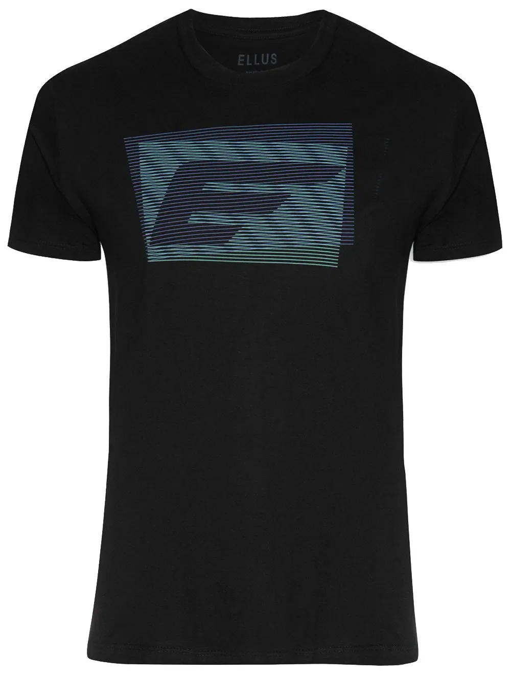 Camiseta Ellus Masculina Fine Easa Lines Classic Preta